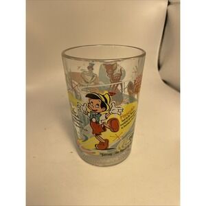 Vintage - Walt Disney 100th Anniversary Pinocchio, Dumbo, Tinkerbell  Glass